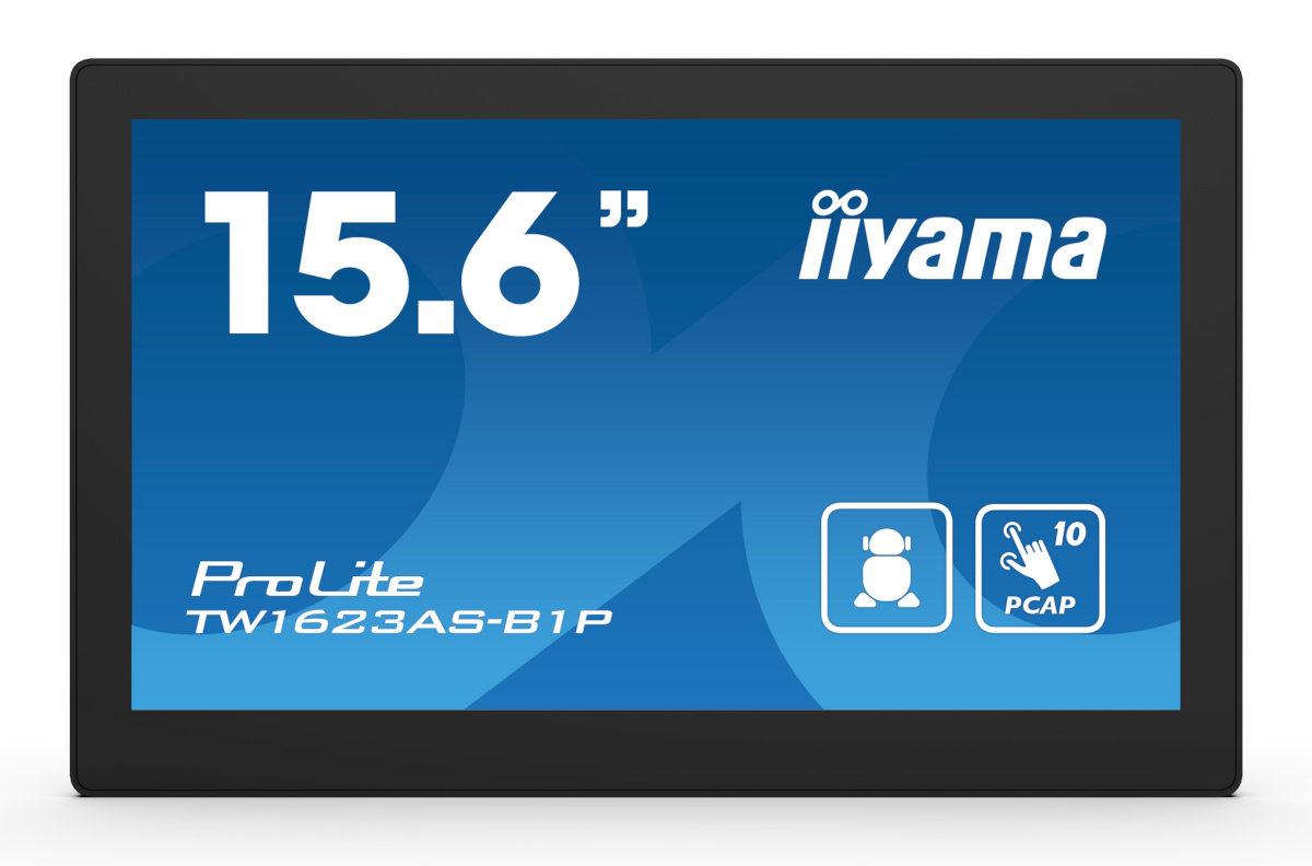 iiyama monitor 39.5cm (15,6") TW1623AS-B1P 16:9 M-Touch miniHDMI