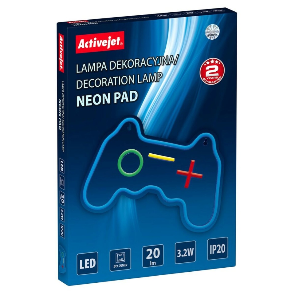 Activejet helendav lint AJE-NEON PAD Plastmass PCV 1 Tükid, osad