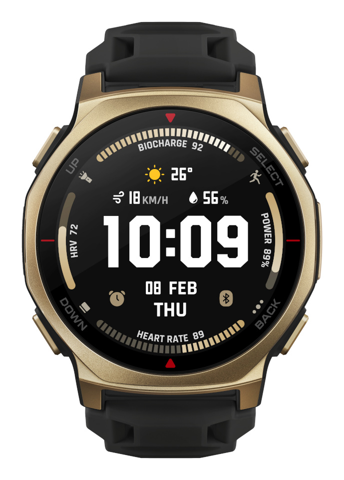 Huami Amazfit T-Rex 3 Pro 44mm must/kuldne