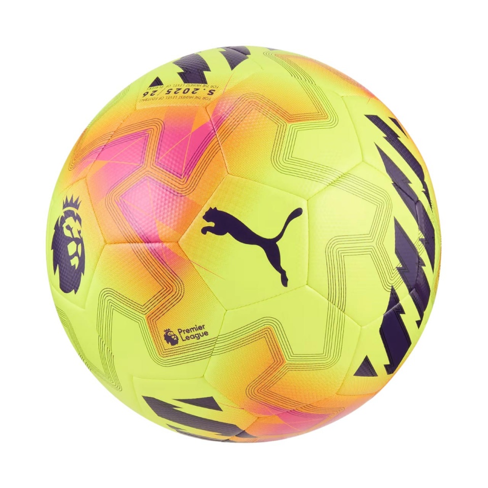 Puma jalgpall Orbita Cup Premier League Lights kollane-roosa 84715 01 4