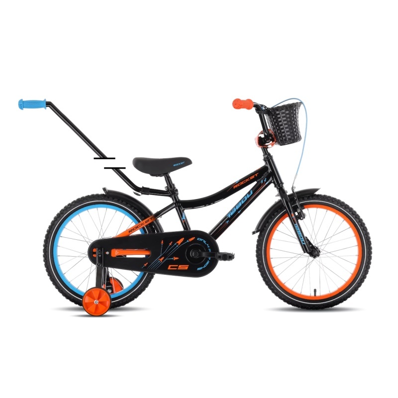 Tabou laste jalgratas Rocket CS ALU, 20" must-oranž