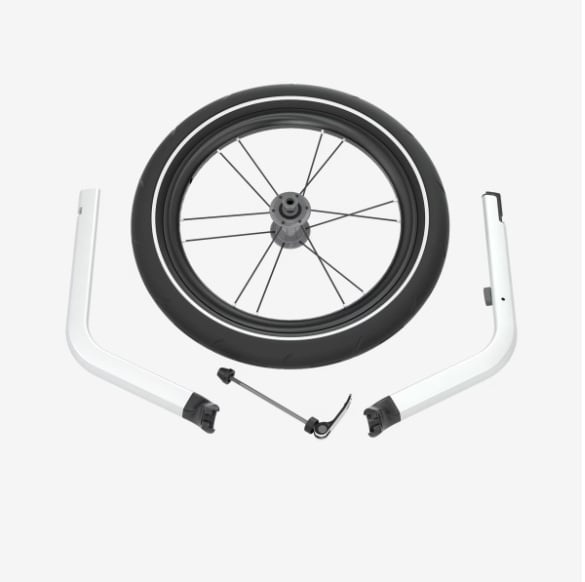 Thule jalgrattahaagise Chariot All-Terrain komplekt. Ühekohalisele jalutuskärule mõeldud maastikukomplekt.