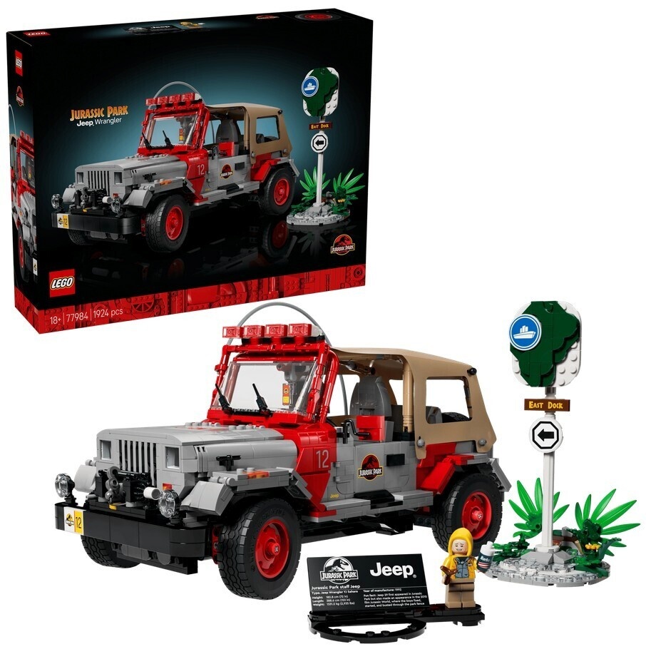 LEGO klotsid Jurassic World 77984 Jurassic Park Jeep® Wrangler