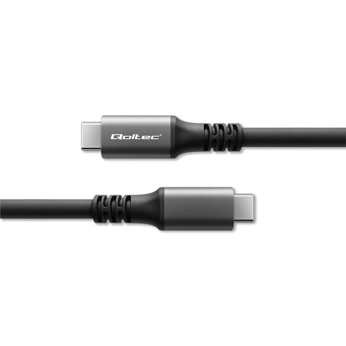 Qoltec kaabel USB4 Cable USBC 240W thunderbolt 3,4 40Gbs