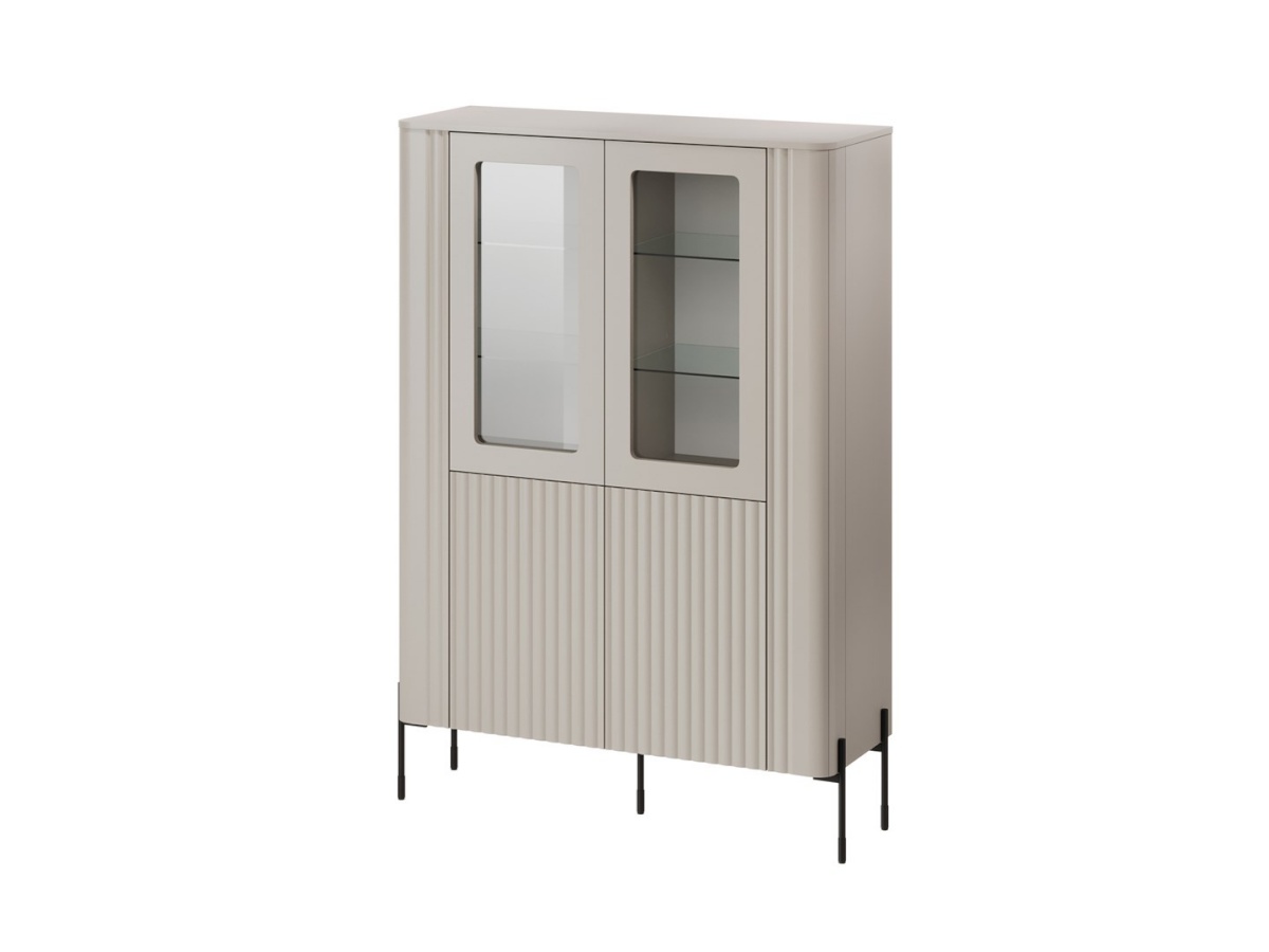 Cama Meble vitriinkapp VERA display cabinet 110x40x160 matt cashmere