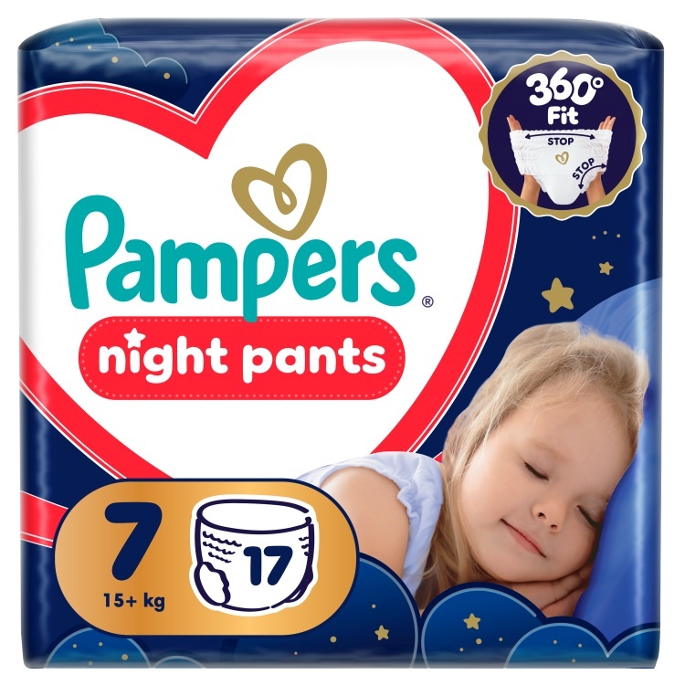 Pampers mähkmed Night Pants Püksmähkmed, suurus 7, 17 tk