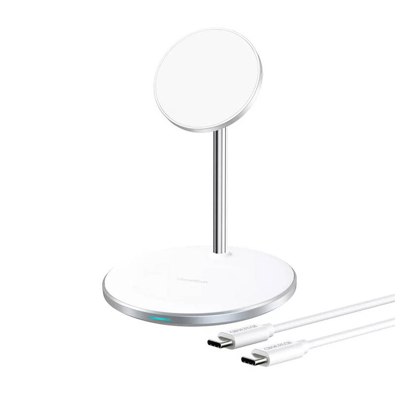 Choetech juhtmevaba laadija Wireless Charger T581-F with Stand, valge