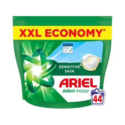 Ariel pesukapslid All-in-1 PODS Sensitive, 44tk
