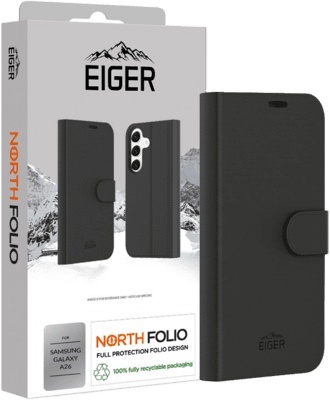 Eiger kaitsekest North Folio Case Galaxy A26 must