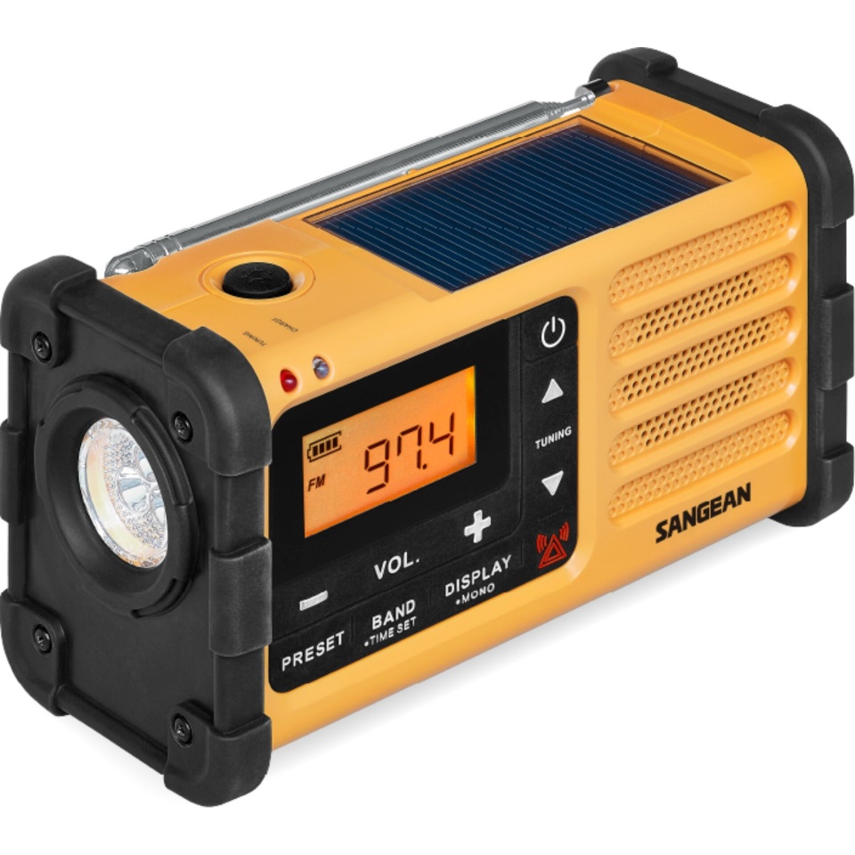 Sangean raadio MMR-88 (USB-C) kollane Notfall/Kurbel/Solar Radio