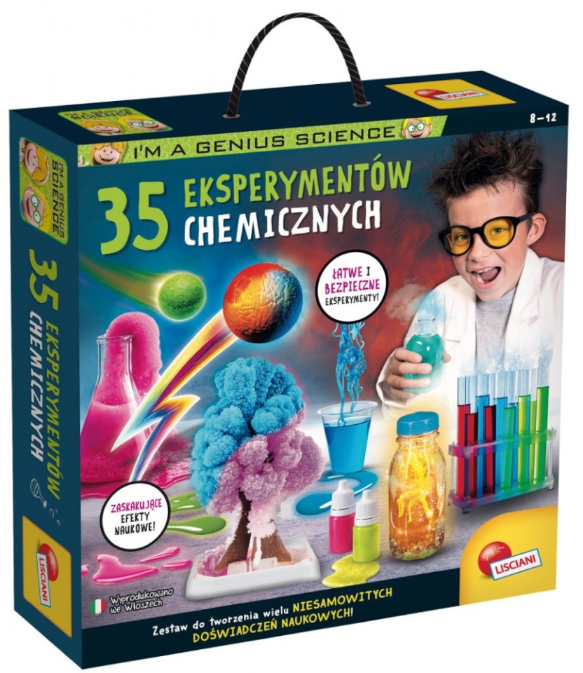 Lisciani Im a Genius Science Kit - 35 Chemistry Experiments