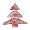 16563 jõuluehe punane Metall Plastmass Jõulupuu (36,7 x BGB,2 x 37,5 cm)