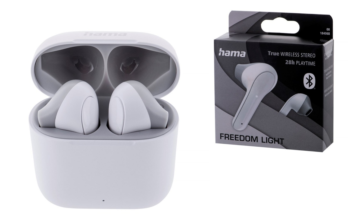 Hama Polska kõrvaklapid In-Ear HAMA TRUE Wireless FREEDOM LIGHT valge