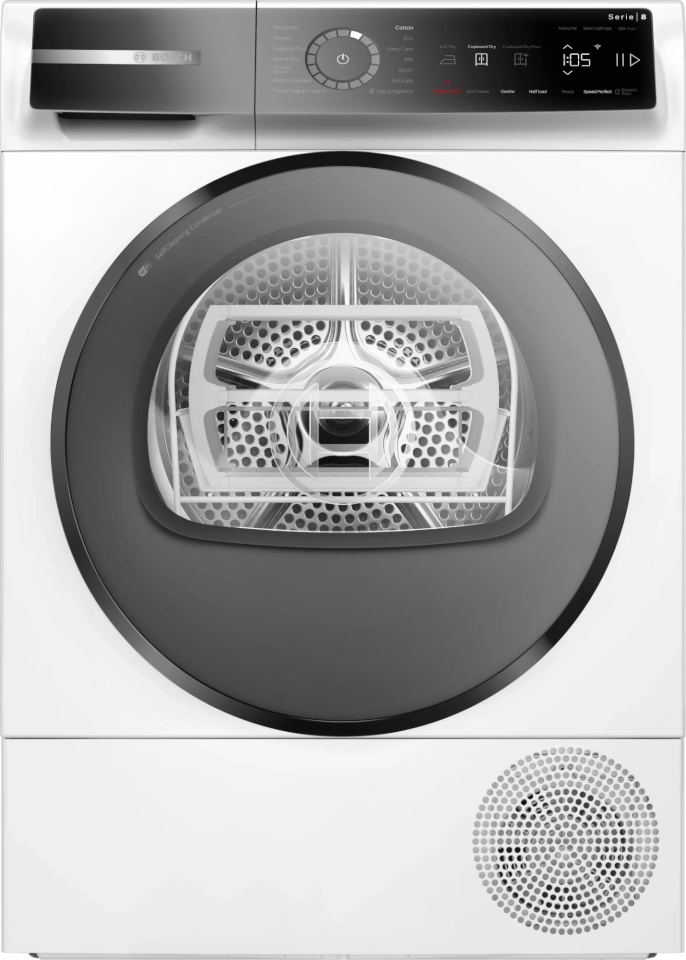 Bosch kuivati Serie 8, soojuspumbaga kuivati, 9 kg, valge (WQB246DLSN)