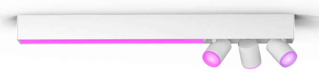 Philips Hue White and Color Ambiance Centris nutikas kolmepunktiline laevalgusti, valge