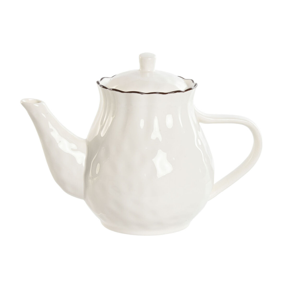 Home ESPRIT Teekann valge pruun Portselan 1 L