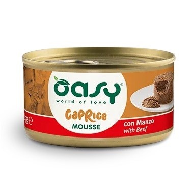 Oasy kassitoit Caprice Mousse Beef, 85g