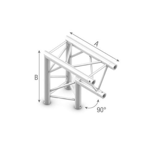 StudioKing Truss Triangle 90 Degree Corner Piece Flat Side Up