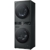 LG kuivatiga pesumasin WT1210BBF Washtower Laundry Column, 10kg/12kg, 1400 p/min, must