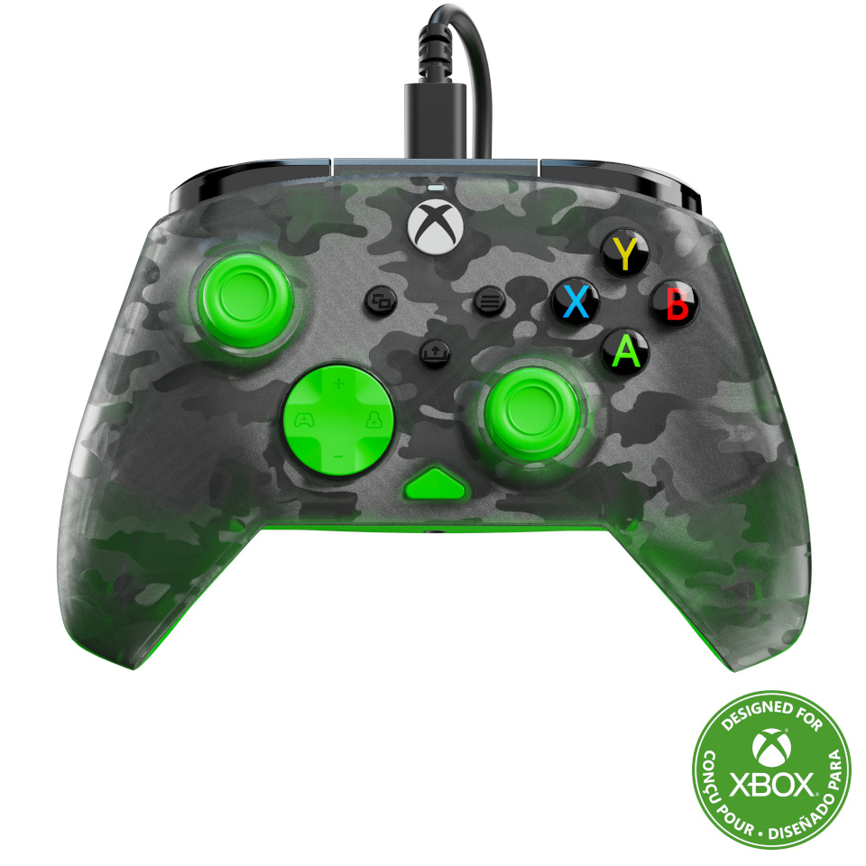 Turtle Beach mängupult Rematch Core Xbox, ghost camo must/roheline