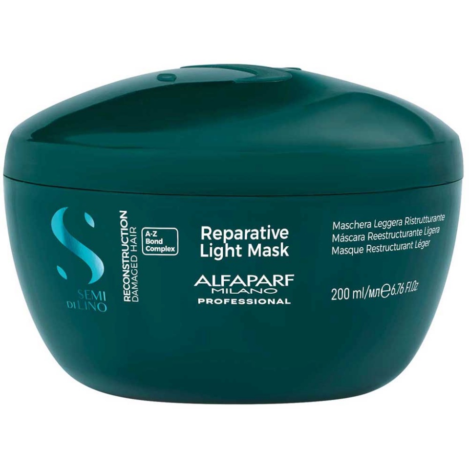 Alfaparf Milano juuksemask Semi Di Lino Reconstruction Reparative Light Mask 200ml, naistele