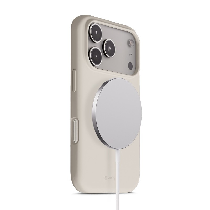 Crong kaitsekest MagSafe iPhone 17 Pro stony beež