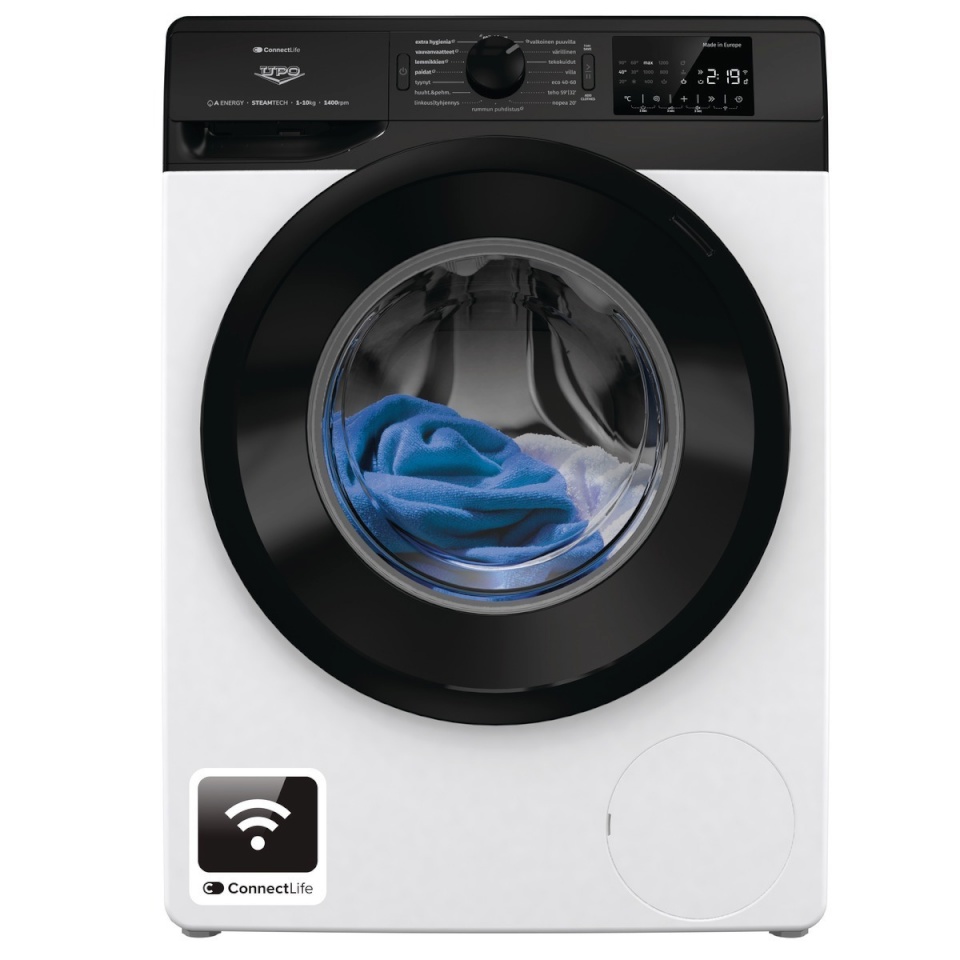 Upo pesumasin P2V1014AS Washing Machine, 10kg, valge