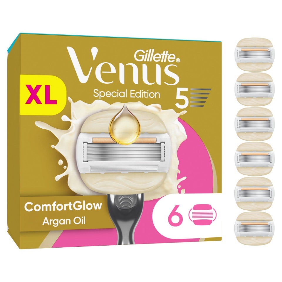 Gillette Venus ComfortGlow Argan Oil 6 Vahetustera