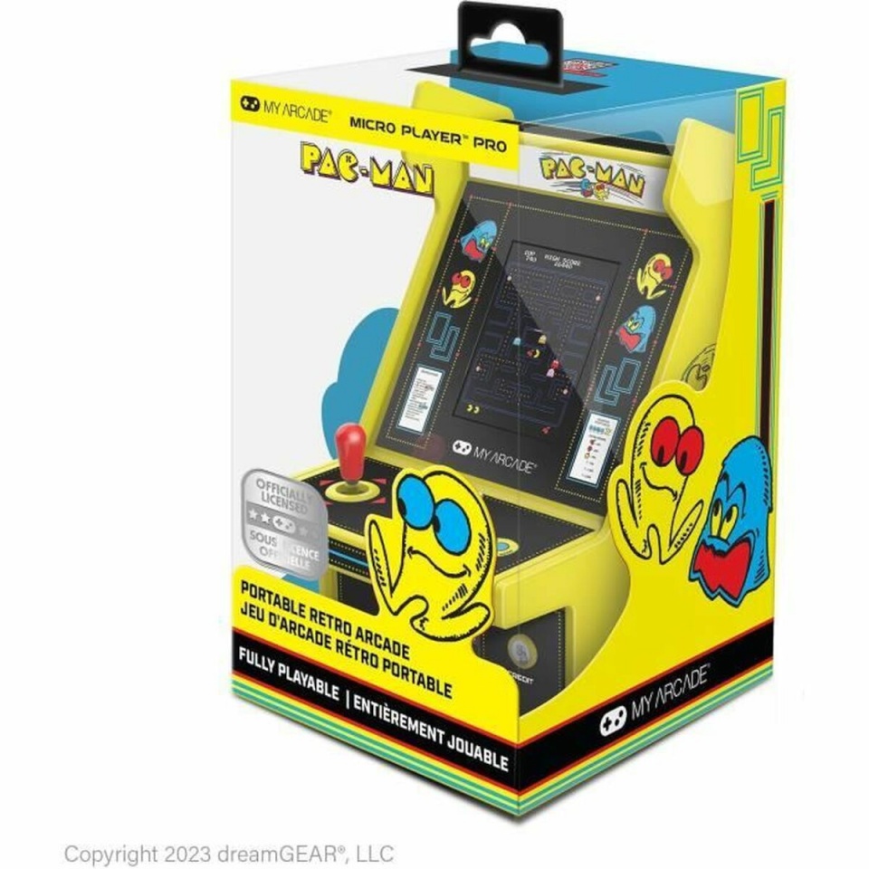 My Arcade Teisaldatav Mängukonsool Micro Player PRO - Pac-Man Retro Games kollane