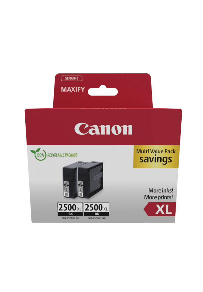 Canon tindikassett Canon PGI-2500 XL BK must Twin Pack