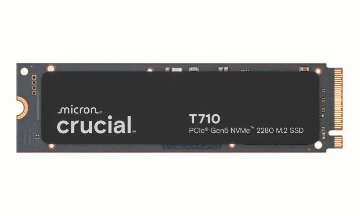Crucial kõvaketas SSD Disk T710 2TB M.2 NVMe 2280 PCIe 5.0 14500/13800 radiator