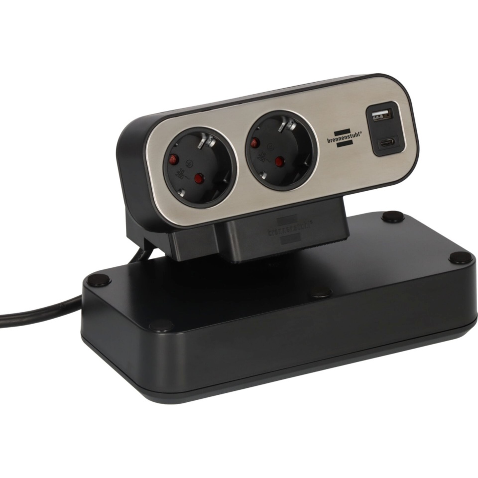 Brennenstuhl pikendusjuhe estilo Duplex Power Strip, must