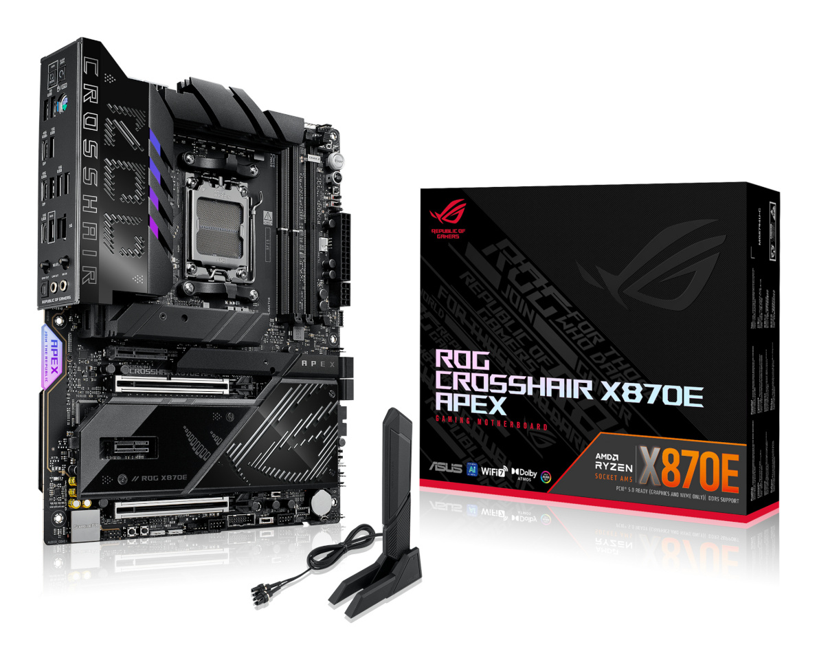 Asus emaplaat ROG CROSSHAIR X870E APEX (AMD,AM5,DDR5,ATX)