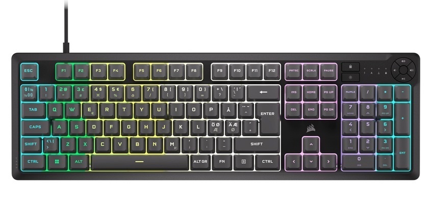 Corsairi mänguklaviatuur K55 CORE RGB