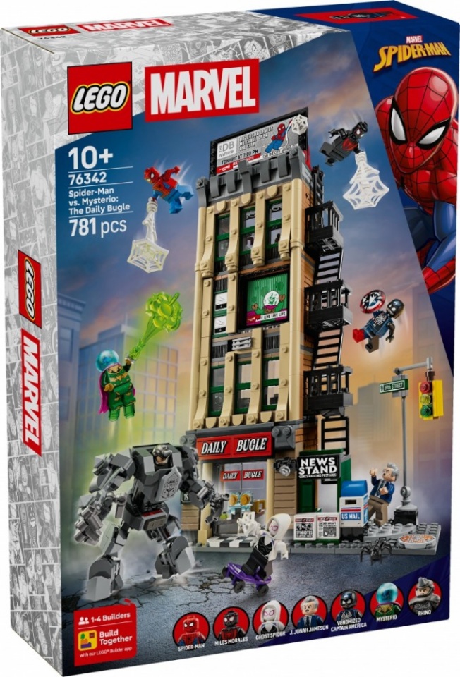 LEGO klotsid 76342 Marvel Spider-Man vs. Mysterio: Daily Bugle