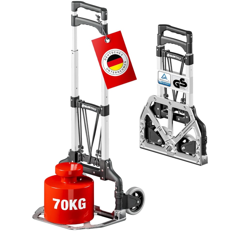 Athlon Tools kokkupandav käru Aluminium Hand Truck 70kg