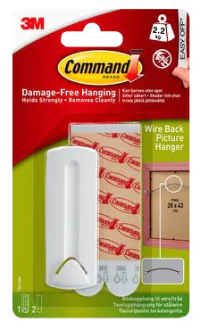 3M pildiriputuskonks Command 2,2kg, valge