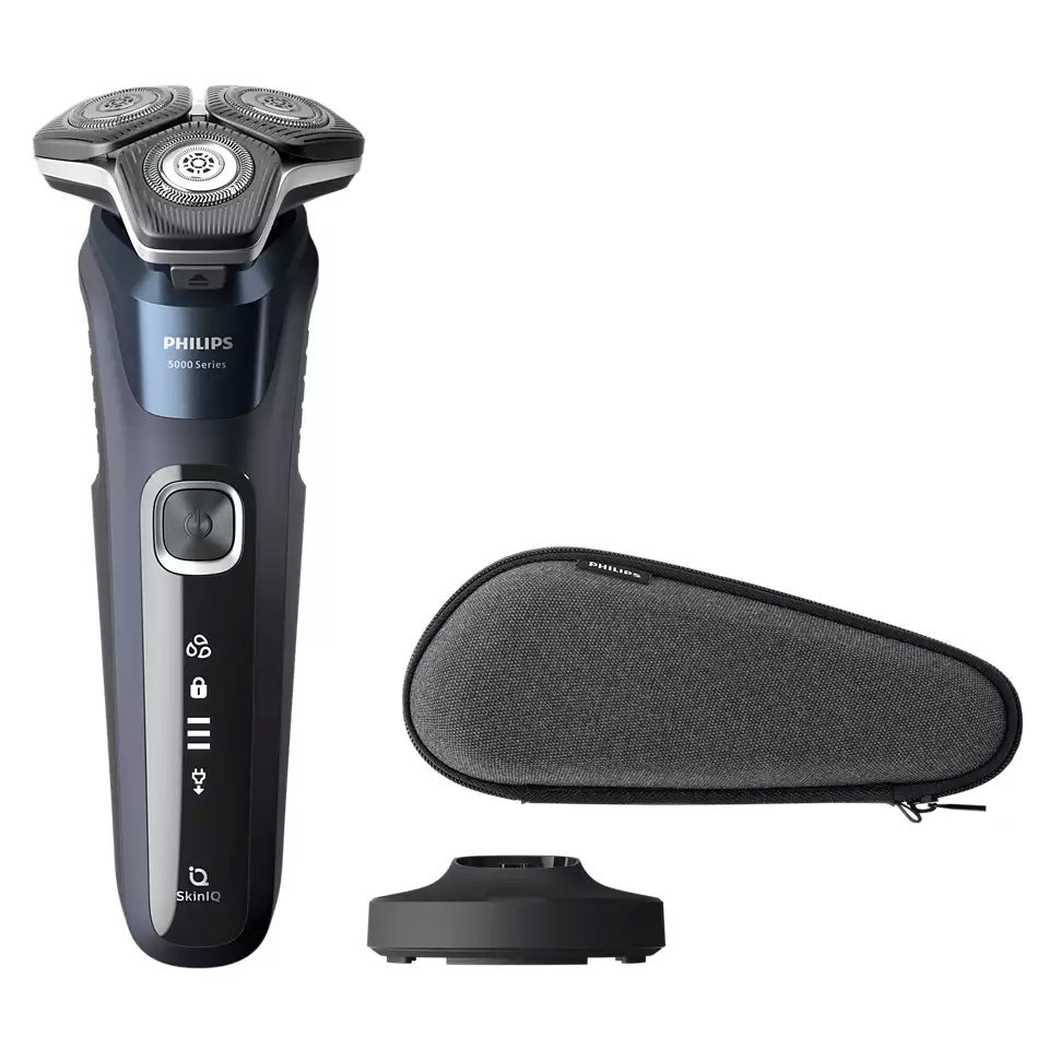 Philips pardel S5885/35 Series 5000 Wet and Dry Electric Shaver, tumesinine