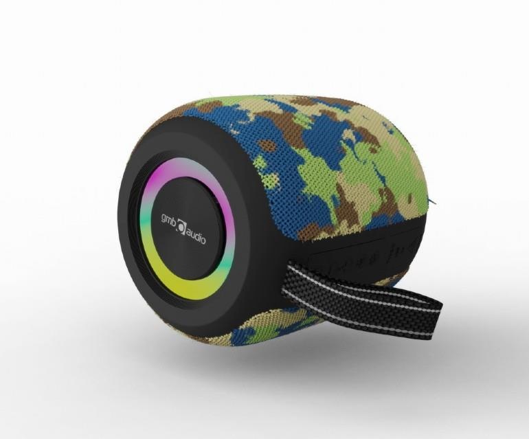 Gembird kaasaskantav kõlar gembird camouflage portable/wireless bluetooth spk-bt-led-05-cm