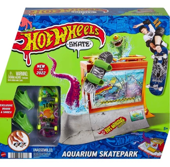 Hot Wheels HGT91/HGT93 Set Skatepark Aquarium