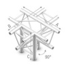 StudioKing Truss T-Cross 90 Degree 5 Way Apex Down
