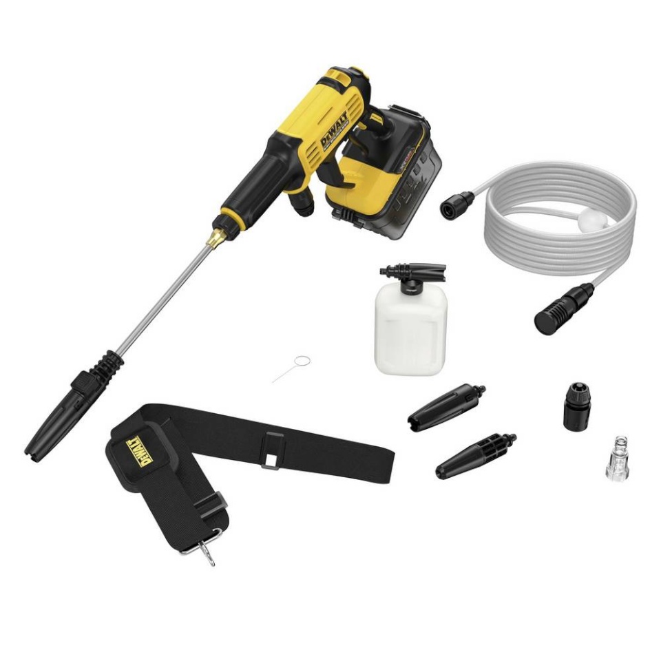 DeWalt survepesur DCMPW1000N-XJ Battery-Powered Pressure Washer, must/kollane