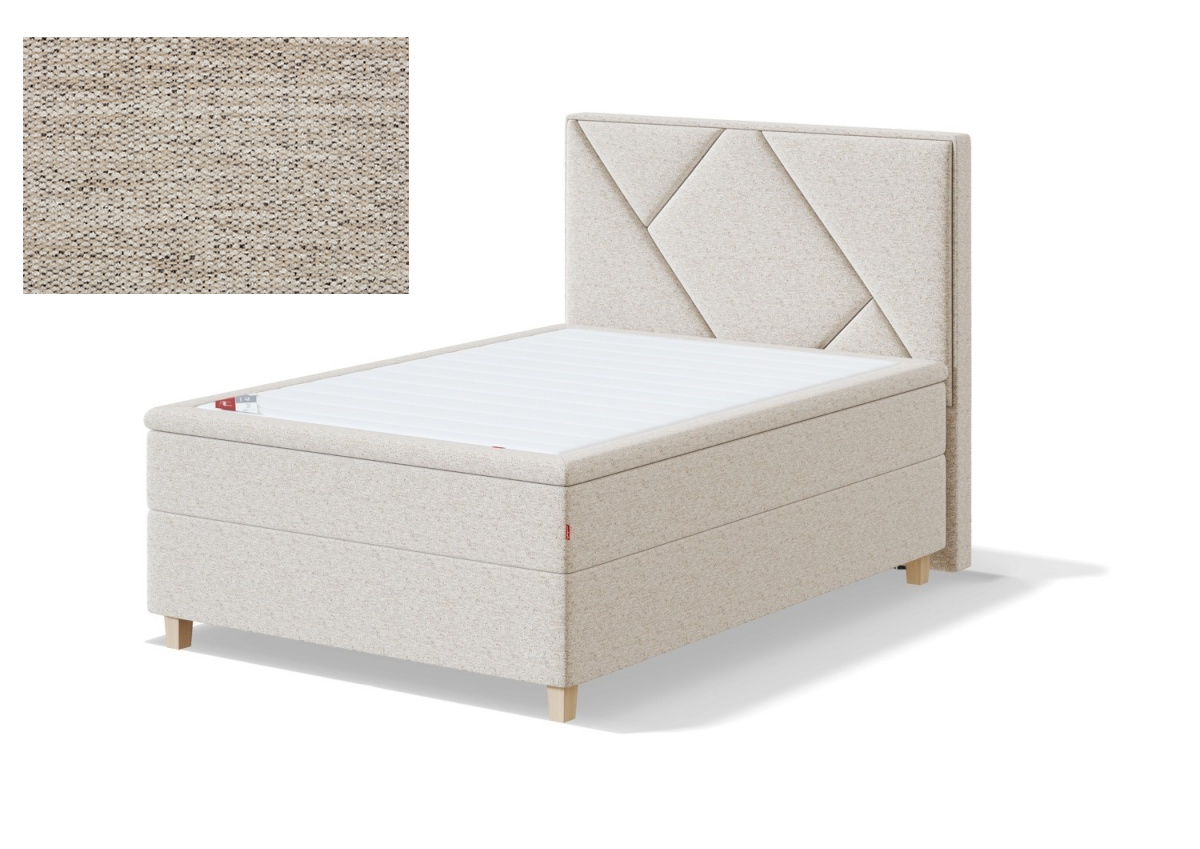 Sleepwell kontinentaalvoodi RED CONTINENTAL, 140x200x50cm, VERANO helebeež, keskmine