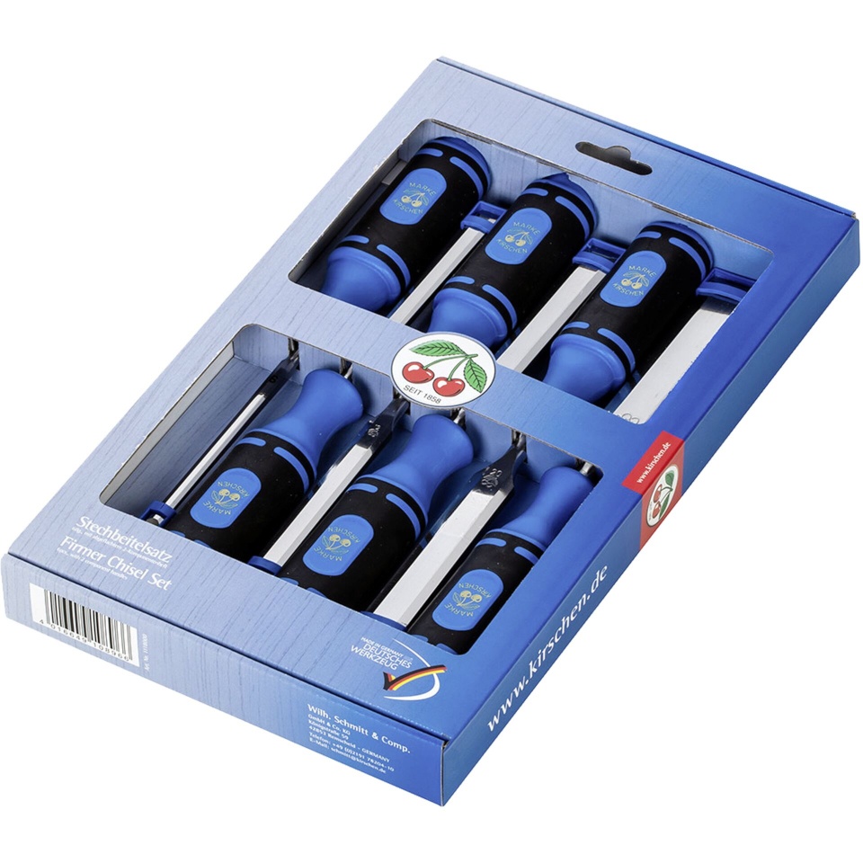 Kirschen peitlite komplekt Firmer Chisel Set 6-osaline 1118 SB in display box 1118000