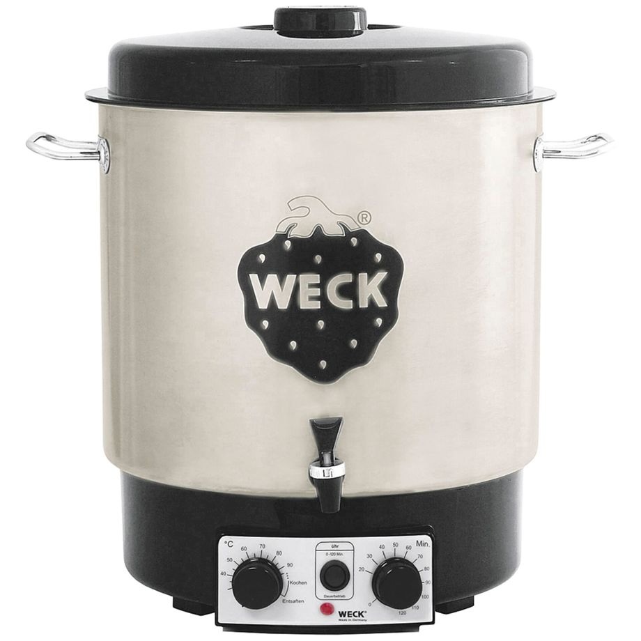 Weck pastöriseerija Preserving Cooker Stainless Steel with Clock and Tap, hõbedane/must