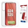 Displex kaitseklaas Samsung Galaxy S25/S24 Real Screen Glass + Case By Transparent