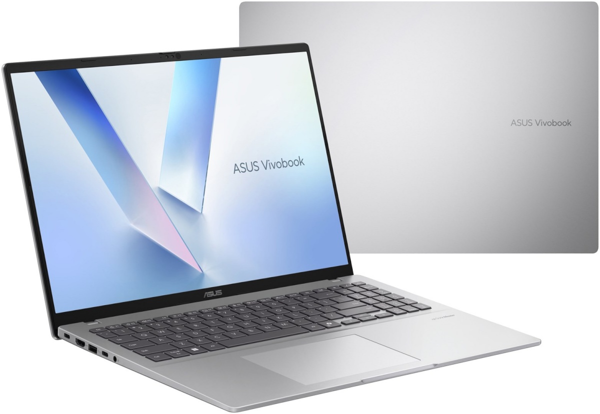 ASUS Vivobook 16 X1607AA-MB010W Ultra 5 325 16.0" WUXGA IPS-level panel 60Hz 300 nits AG 16GB DDR5 512GB SSD Intel Graphics WLAN + Bluetooth 1080p webcam 42Wh battery Windows 11 Cool hõbedane