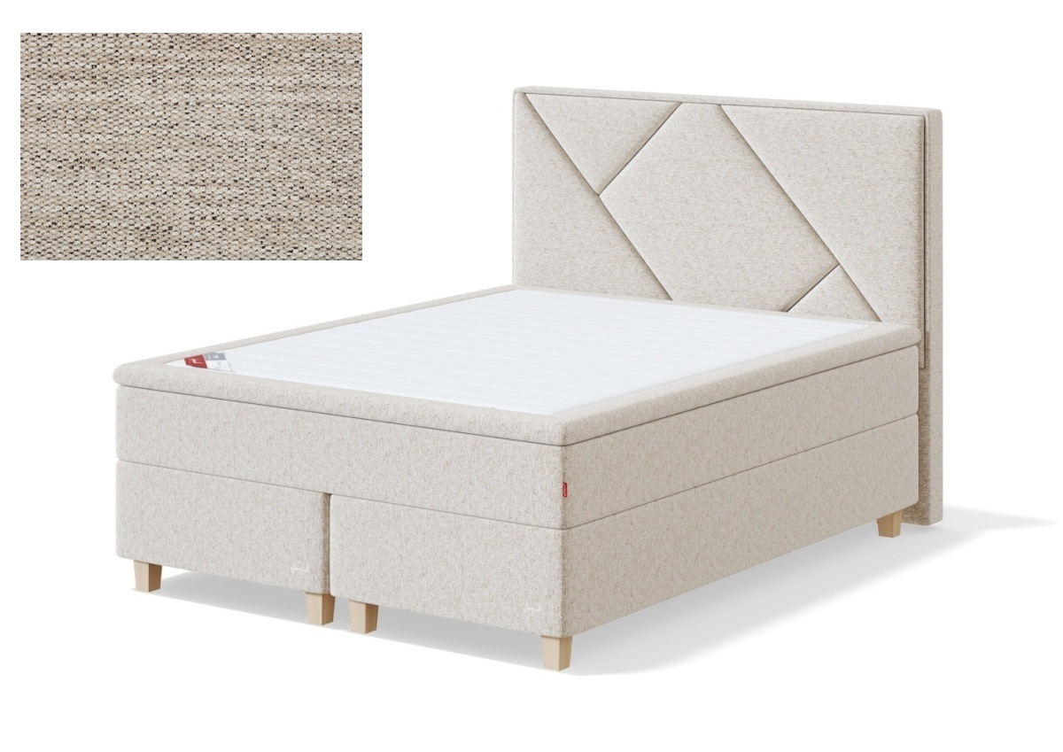 Sleepwell kontinentaalvoodi RED CONTINENTAL, 160x200x50cm, VERANO helebeež, keskmine