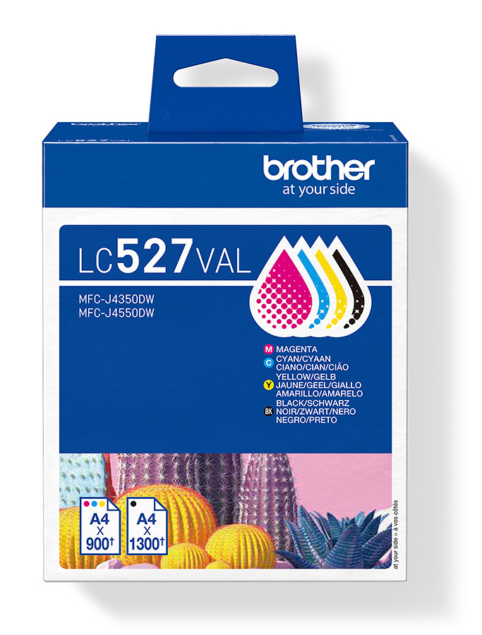 Brother tindikassett LC-527VAL Multipack MFCJ4350DW/4550DW