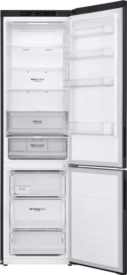 LG külmik GBP62MCTBC Fridge-Freezer Combination, LINEARCooling, DoorCooling+, Total No-Frost, must